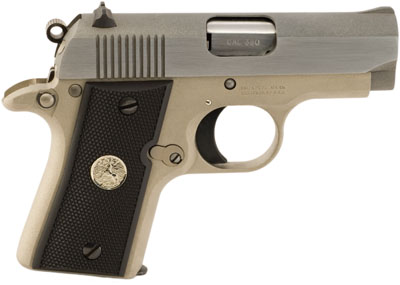 Colt Mustang Pocketlite 380 ACP 2.75" 6+1 Blk Poly Grip Nickel/Brushed Stainless Steel